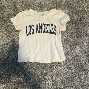 brandy melville los angeles baby tee